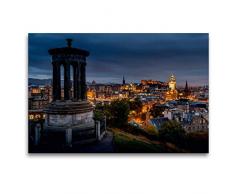 Premium Textil-Leinwand 120 x 80 cm Quer-Format Edinburgh | Wandbild, HD-Bild auf Keilrahmen, Fertigbild auf hochwertigem Vlies, Leinwanddruck von Thomas Gerber