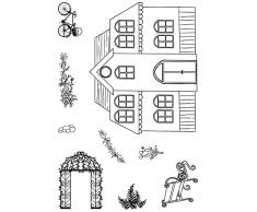 Polkadoodles A6 Werden Nachbarn Clear Stempel Polymer Pavillon, Nachbarn (Gazebo Neighbours) durchsichtig