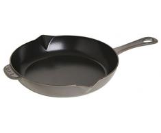 STAUB 26 cm Bratpfanne mit Gusseisengriff, Gusseisen, grau