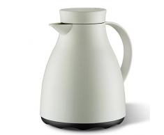 Emsa 507591 Isolierkanne, 1 Liter, Quick Tip Verschluss, 100% dicht, Cremeweiß, Easy Clean
