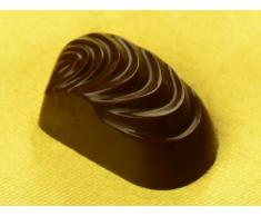 Teigschaber 11381Â gewellt transparent Kunststoff Schokolade Form 14Â x 27Â x 2Â cm