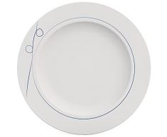Ornamin Teller flach Ø 22 cm Esprit blau, Melamin, Frühstücksteller