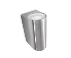 Philips Nightingale Wandleuchte, Beleuchtung Außen für Garten, 2 x 35 W 10 x 8 x 16 cm edelstahl