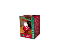 Konstsmide 4455-000 LED Wippfigur Weihnachtsmann / H: 12cm / 1 warm weiße Diode / Batterien: 3xAAA 1.5V