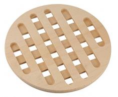 Fackelmann Untersetzer Buche FAIR, Topf- und Pfannenuntersetzer aus FSC-zertifiziertem Holz (Farbe: Braun), Menge: 1 Stück