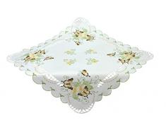 Bellanda Tischdecken, Polyester, weiÃ, 85x85x0.5 cm