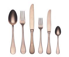 Mepra SPA 1098VI22036 Besteckgarnitur, Design Vintage Bronzo, 36-teilig