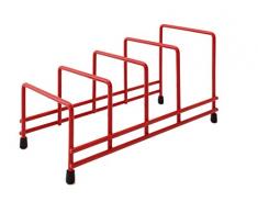 Delfinware Tellerregal, rot