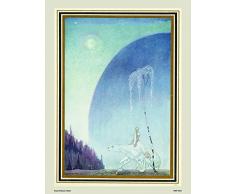 Kay Nielsen Östlich von der Sonne West of The Moon Fairytale Bear Natur Geschichte 30 x 40 cm Kunstdruck Poster