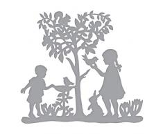 Spellbinders S4-965 Stanzformen, geätzt/Waffelpiqué, für den Garten, Metall