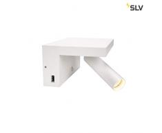 SLV KARPO Bedside, LED Indoor Wandaufbauleuchte, weiß, 3000K Leuchte, Aluminium, 6.6 W