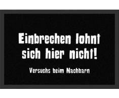 empireposter Einbrechen lohnt Hier Nicht. - Fussmatte, GrÃ¶Ãe: 60 x 40 cm, Material Polypropylen