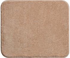 Linea Due Badteppich 100% Polyacryl, ultra soft, rutschfest, ÖKO-TEX-zertifiziert, 5 Jahre Garantie, FANTASTIC, WC-Vorlage o.A. 50x60 cm, beige