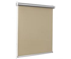 ROLLMAXXX Thermo Verdunkelungsrollo Klemmfix ohne Bohren (80 x 215 cm, Beige)