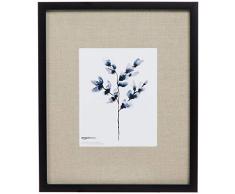 AmazonBasics Bilderrahmen Holz, Galerie-Stil, 36 x 43 cm für Bilder mit einer Größe von 20 x 25 cm, Schwarz, 2 Stück
