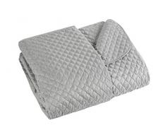 Eurofirany Tagesdecke, Polyester, Silber, 220 x 240 cm