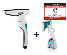 Leifheit Fenster- und Badsauger Nemo inkl. Spray Cleaner, wasserdichtes Gehäuse ideal für die Dusche, Badreiniger verwendbar bis zu 45 min, handlicher und leichter Fensterreiniger mit Click-System