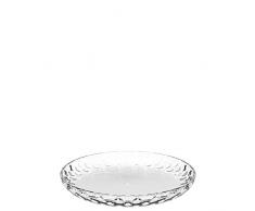 Leonardo Teller Cucina Optic, Teller aus Glas in moderner, ausgefallener Optik, ideal für den Alltag, 18-cm Durchmesser, 6-teilig, 066339