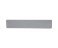 KalaMitica 60014-990-001 magnetische Kreidetafel aus Stahl, Farbe: Silber, Größe:14x70x0,12 cm