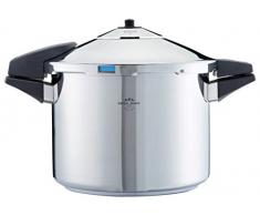 Kuhn Rikon 30901 Schnellkochtopf / Dampfkochtopf Duromatic Comfort mit Bluetooth-Funktion Seitengriffmodell, Edelstahl, induktion, 6 Liter, 22 cm