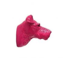 WALPLUS Miniatur Schnauzer Hund Kleiderhaken, 1 - - Pink