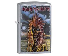 Zippo Iron Maiden Feuerzeug, Street Chrome, One Size