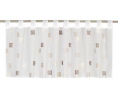 Elbersdrucke Bistrogardine Quadro 06, Scheibengardine 48x140cm, halbtransparent