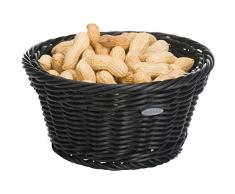 Saleen Mehrzweck-Korb, Gastrotauglich, Rund, Durchmesser: 18,5 cm, Kunststofffaser, Schwarz, 02010419101