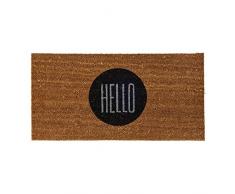Bloomingville Fußmatte Hello aus natürlicher Kokosfaser