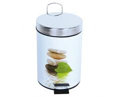 MSV Kosmetikeimer Lingga Mülleimer Treteimer Abfalleimer - 3 Liter - mit herausnehmbaren Inneneimer