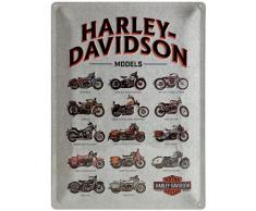 Nostalgic-Art 23233, Harley-Davidson Model Chart, Blechschild 30x40 cm, Metall, bunt, 30 x 40 x 0.2 cm