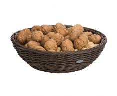 Saleen Korb-Schale, Gastrotauglich, Rund, Durchmesser: 29 cm, Kunststofffaser, Dunkelbraun, 02051906101