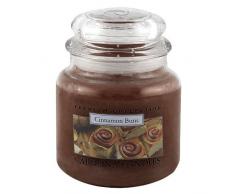 Carolina Candles Kerzen 425 g Zimtschnecken-Duft Duftkerze, Braun, Glas, 10.2x10.1x13.4 cm