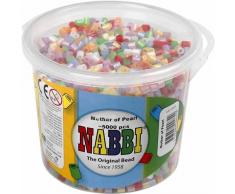 Bügelperlen, 5x5 mm, perlmuttfarben, medium, 5000 sort.