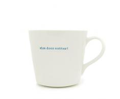 Keith Brymer Jones, Porzellan, groß, Does Size Matter Becher, Super White