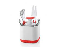 guzzini Besteckabtropfer mit abnehmbarem Seifenspender Besteckkorb rot 29010155