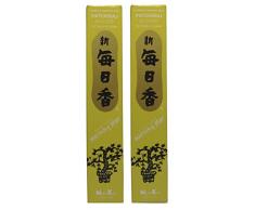 Trimontium 184 Nippon Kodo Morning Star japanische Räucherstäbchen Duopack, 2 x 50 Stück Patschuli/Patchouli, 100