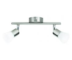 Philips Essentials LED Spot Decagon, 4.3 W, Leuchtmittel integriert, 2- flammig, matt chrom, 50252170