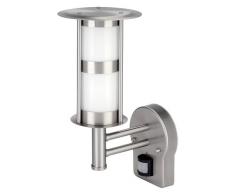 Wandlampe Edelstahl für Aussen Höhe 300 mm Incl. P.I.R.