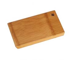 WMF Edge Schneidebrett, klein, 24 x 16 x 1,5 cm, Bambus natur, Holzbrett rechteckig, Küchenbrett klingenschonend, Servierbrett mit schrägen Kanten