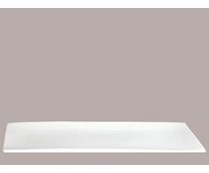 ASA Á Table rechteckiger Teller, Porzellan, weiß glänzend, 29x14.5x2 cm