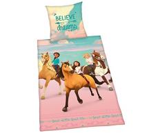 Herding SPIRIT Bettwäsche-Set, Wendemotiv, Bettbezug 135 x 200 cm, Kopfkissenbezug 80 x 80 cm, Baumwolle/Renforcé