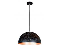 WOFI 6207.01.09.6200, Pendelleuchte, Metall, 60 watts, E27, Antik Braun, 40 x 40 x 23 cm