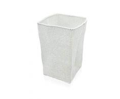 Möve Tube Großer Korb 33 x 33 x 51 cm aus formbarem Kunststoff, Off White