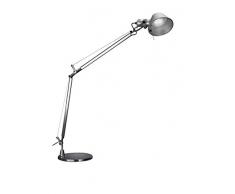 Artemide Tolomeo LED Tischlampe mit Fuss, Aluminium