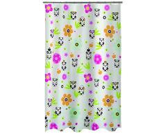 Spirella 10.18471 Textil Panda Life Multicolor, 180X200 cm Duschvorhang, Polyester, 180 x 200 cm