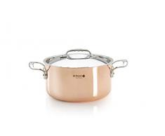 DE BUYER Gemüsetopf mit Deckel, Kupfer, braun, 24 cm, 2-Einheiten