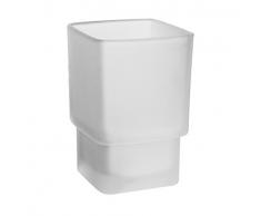 Emco 52000090 Mundspülglas, für Relingsystem Loft/Trend, Glas satiniert, ohne Halterung, Zahnbürstenhalter