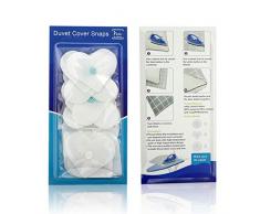 AURIZE Bettdeckenhalter bettdecken Clips 16er-Set,verhindern Bettbezug zusammenrollt or verkrumpelt (Weiß)