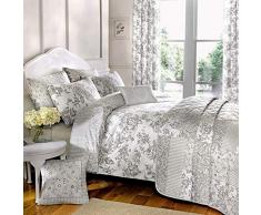Umkehrbares Bettbezugsset von Dreams ‘n‘ Drapes, Slate, Doppelbett